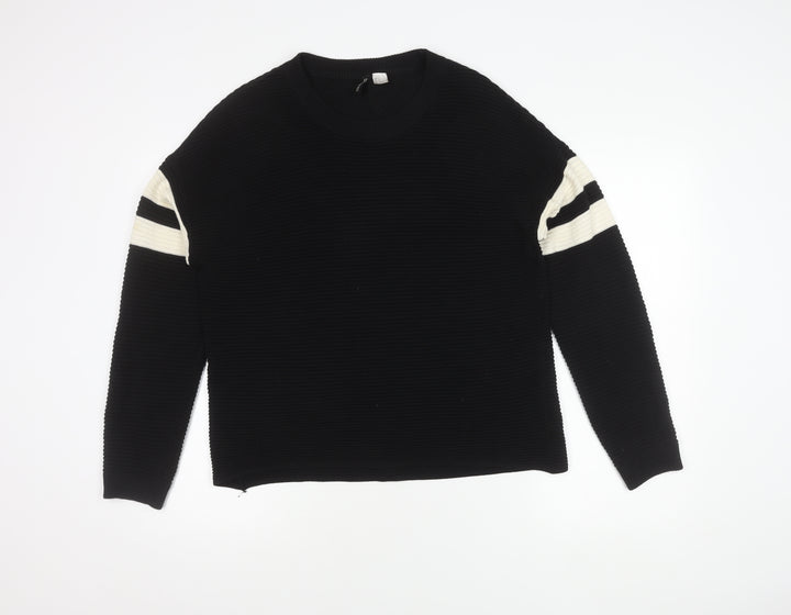 H&M Women's Black Pullover Jumper Size 12