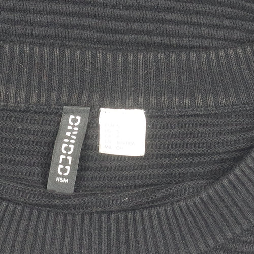 H&M Women's Black Pullover Jumper Size 12