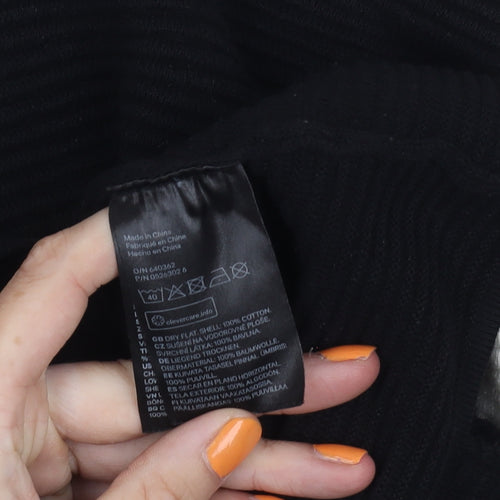 H&M Women's Black Pullover Jumper Size 12