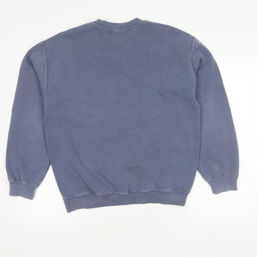 Topman Men's Blue XS Sweatshirt Crew Neck Pullover