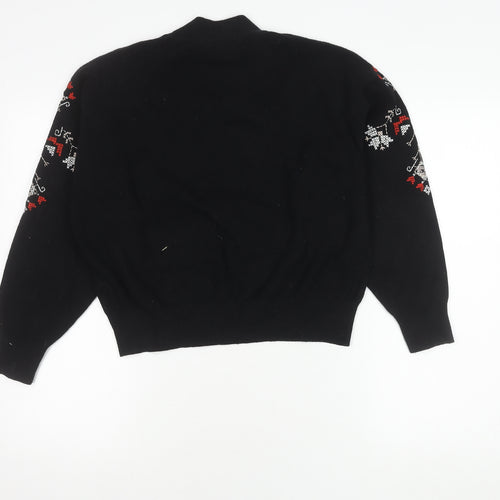 New Look Women's Black High Neck Jumper M