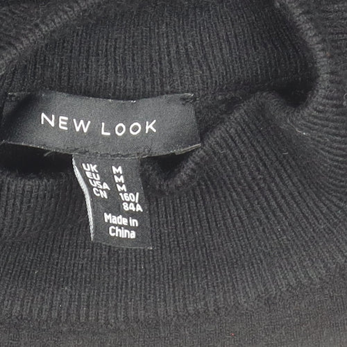 New Look Women's Black High Neck Jumper M