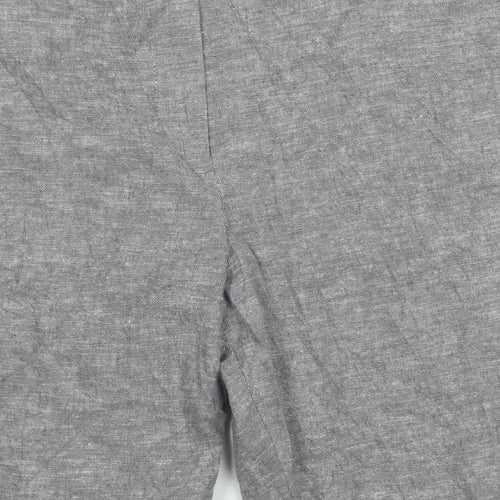 Marks and Spencer Men's Grey Regular Trousers