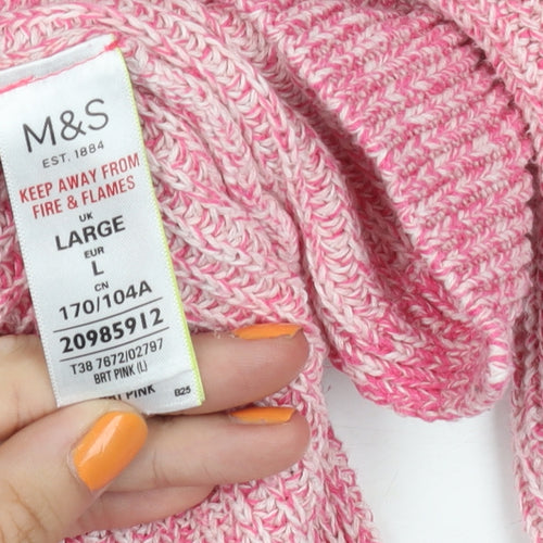 Marks and Spencer Pink Women's Jumper Size L
