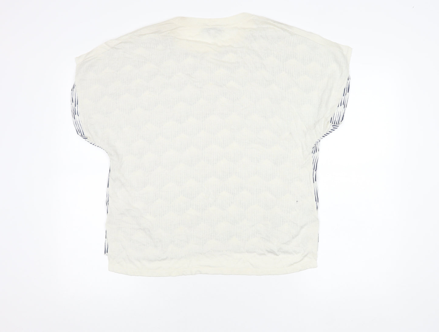 Next Women's Ivory Geometric Top, Size 14