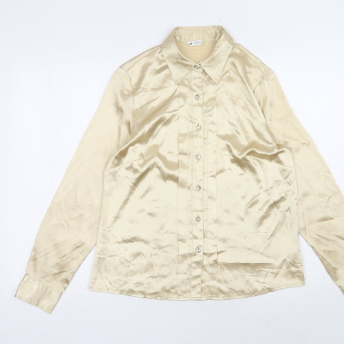 Marks and Spencer Beige Women's Size 12 Blouse