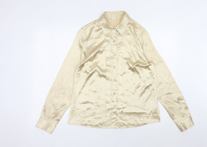 Marks and Spencer Beige Women's Size 12 Blouse