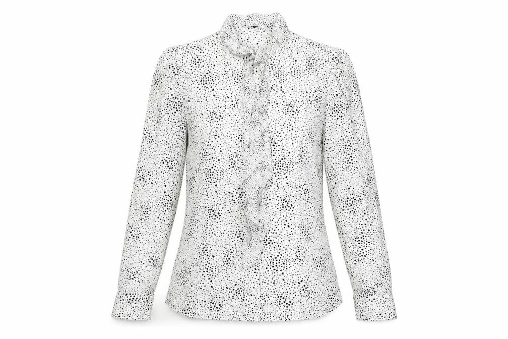 Front view of Marks & Spencer Women's White Blouse, size 8