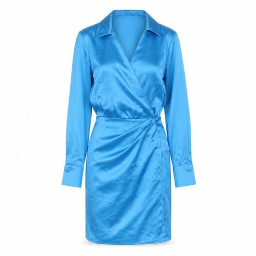 ZARA Women’s Blue Long Sleeve Collared Dress XS