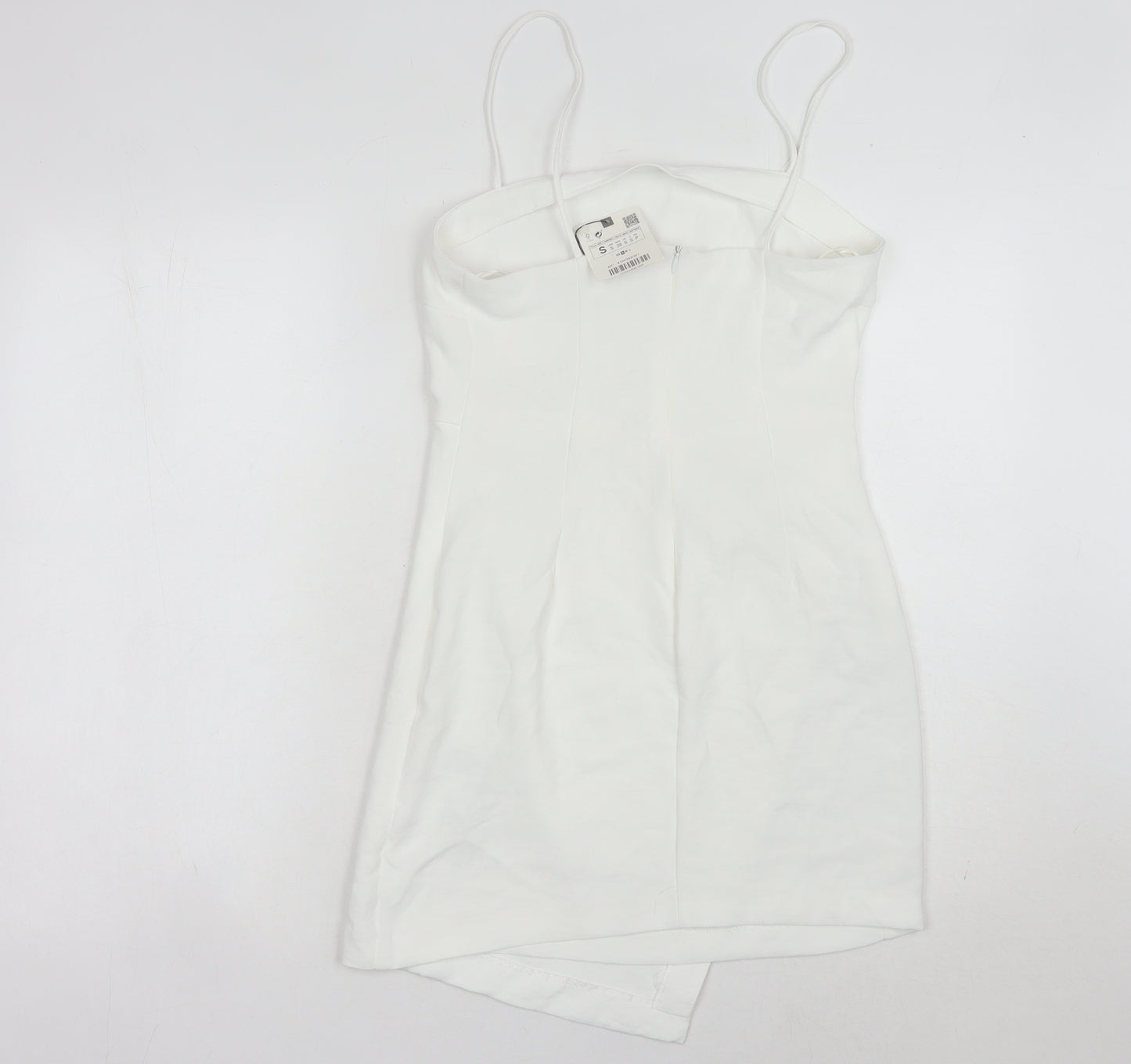 Zara Women's White Slip Dress, Size 8, Summer Party