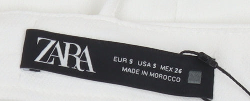 Zara Women's White Slip Dress, Size 8, Summer Party