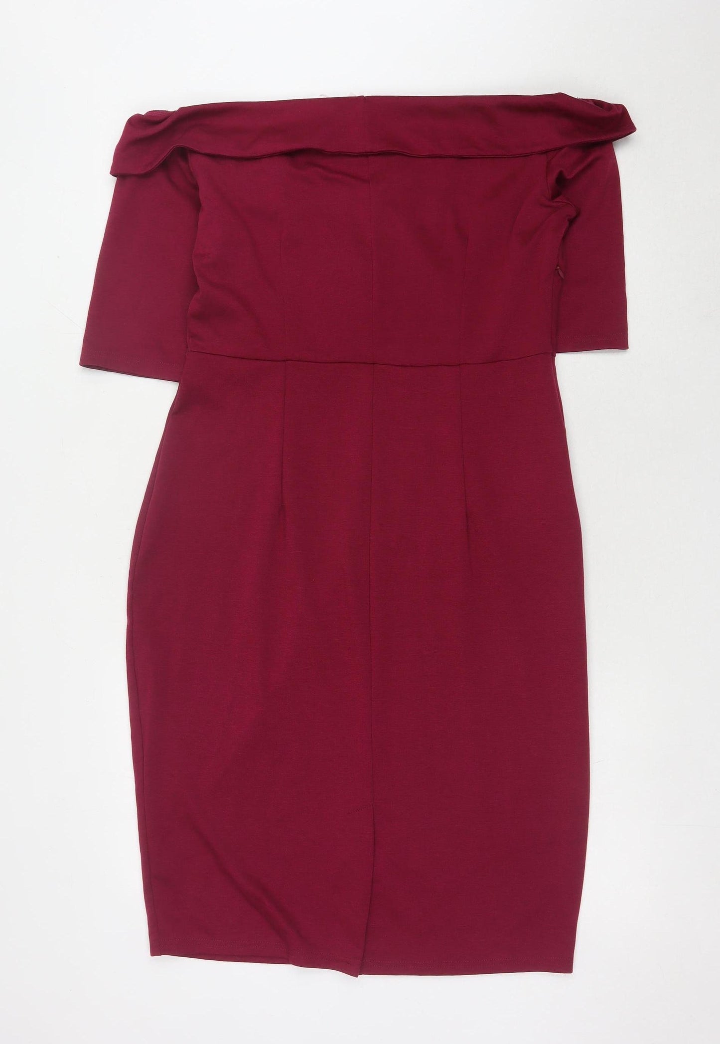Clearlove Women's Red Pencil Dress, Off Shoulder