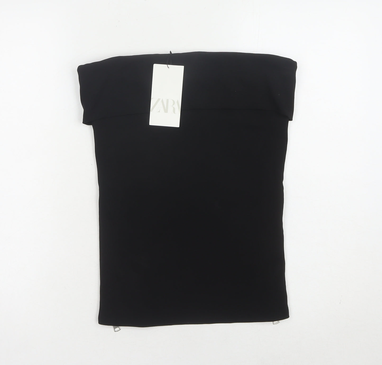 Zara Women's Black Solid Top, Size S