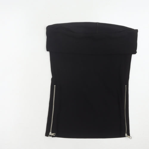 Zara Women's Black Solid Top, Size S