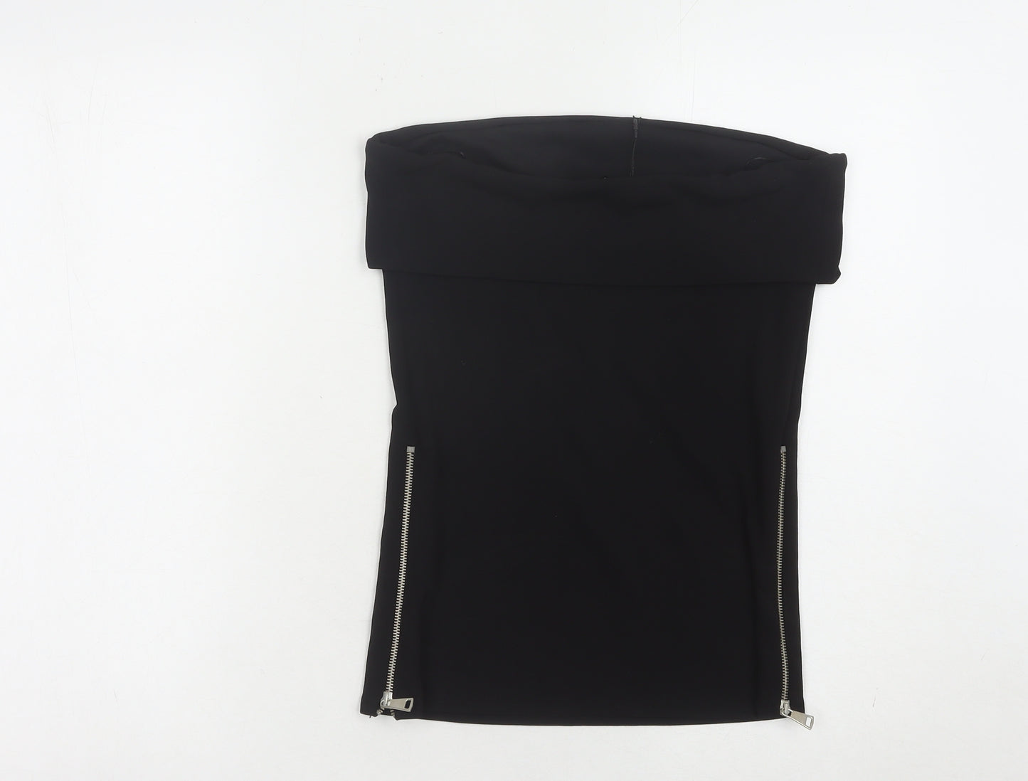 Zara Women's Black Solid Top, Size S
