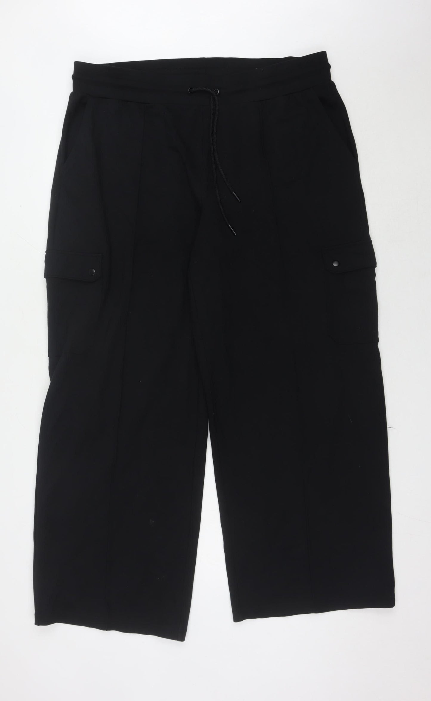 Marks and Spencer Women's Black Cargo Trousers Size 20