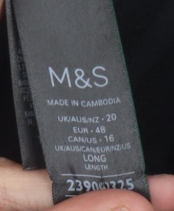 Marks and Spencer Women's Black Cargo Trousers Size 20