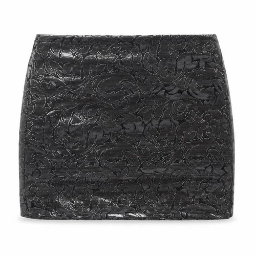 George Women's Black Floral Glitter Pencil Skirt, Size 8