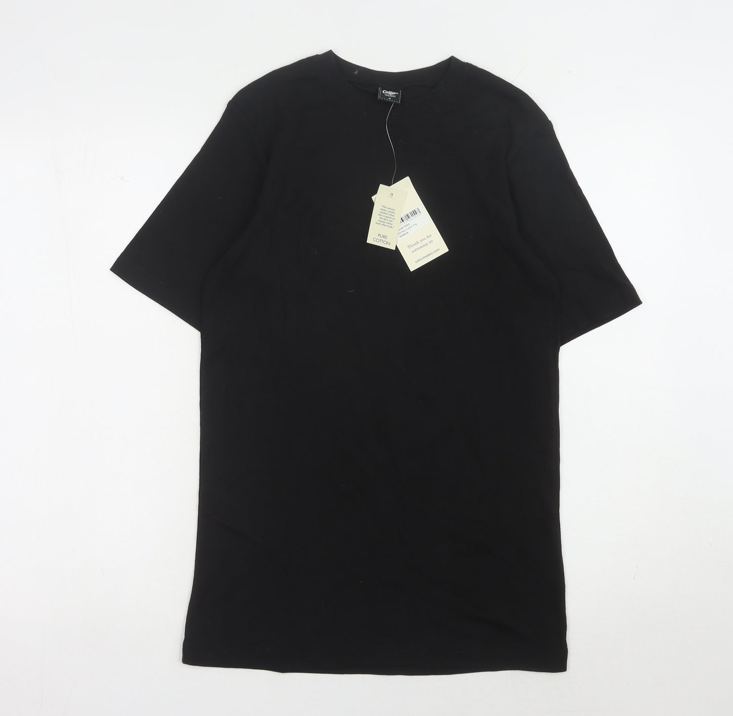 Cotton Traders Men's Black Crew Neck T-Shirt M
