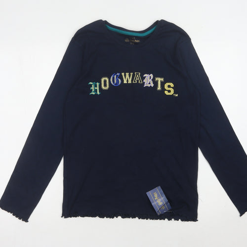 Marks and Spencer Girls Blue Hogwarts T-Shirt 15-16 Years