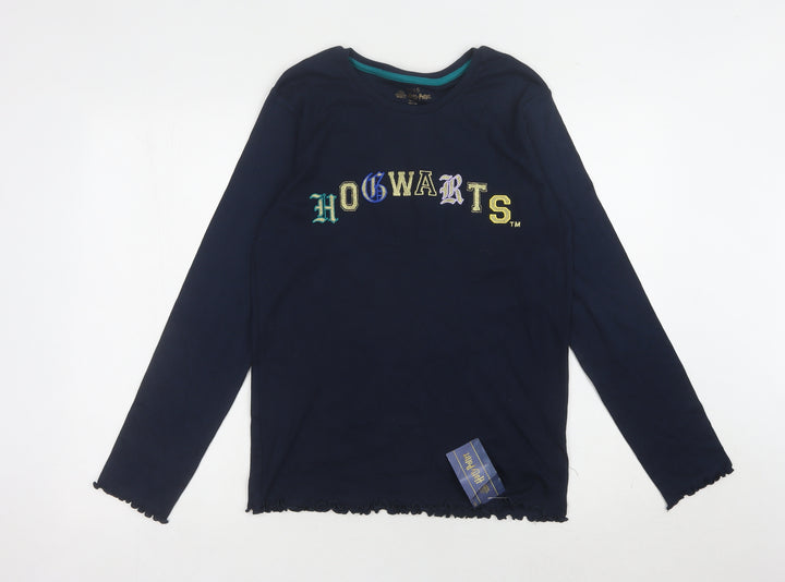 Marks and Spencer Girls Blue Hogwarts T-Shirt 15-16 Years