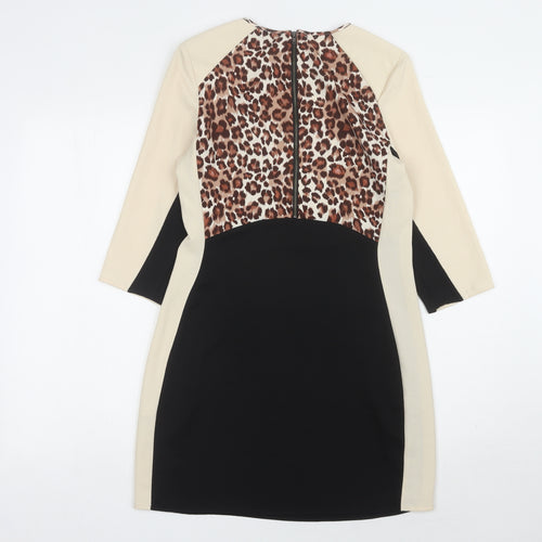Warehouse Women's Multicoloured Dress, UK 10, Animal Print