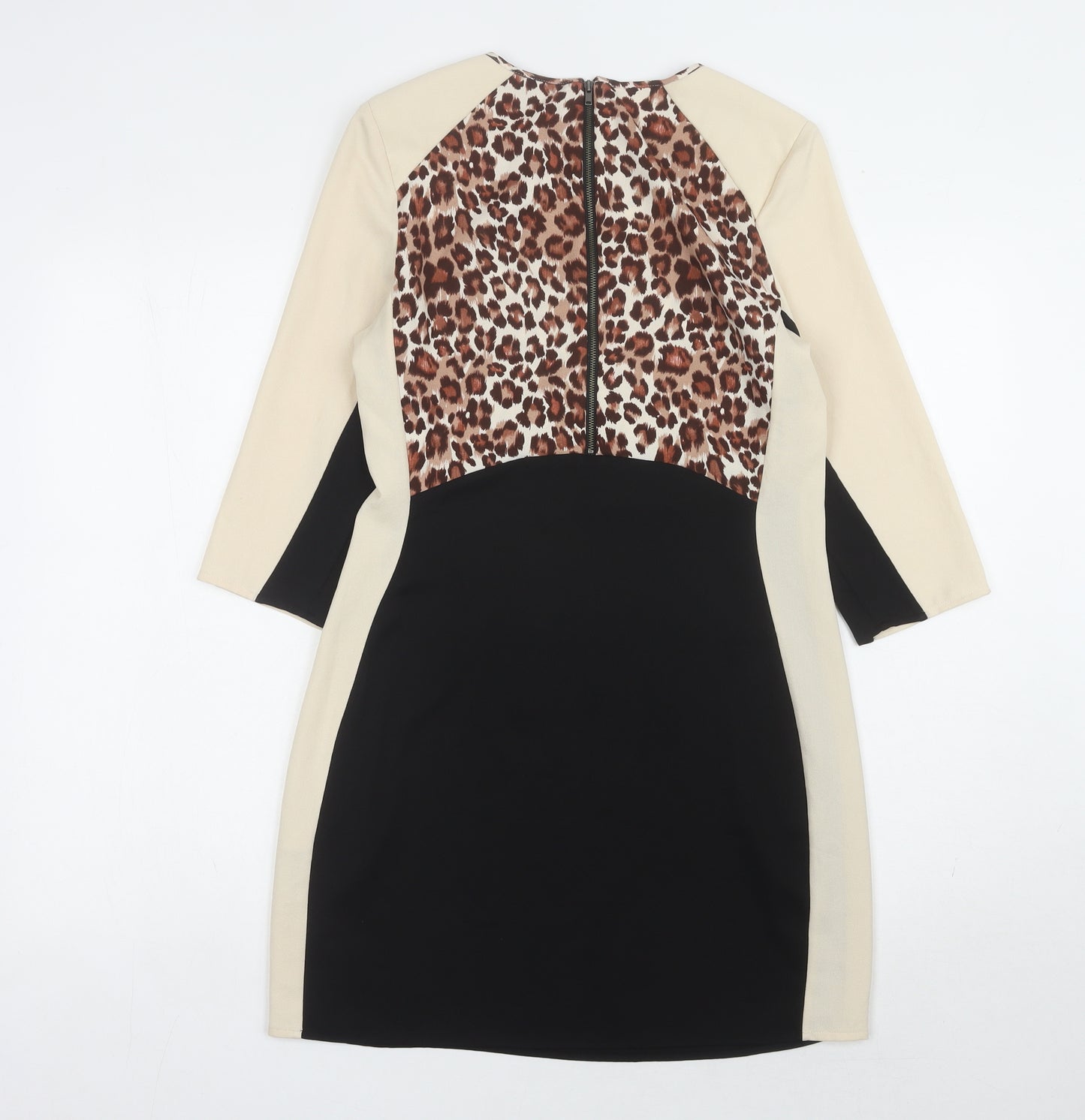 Warehouse Women's Multicoloured Dress, UK 10, Animal Print