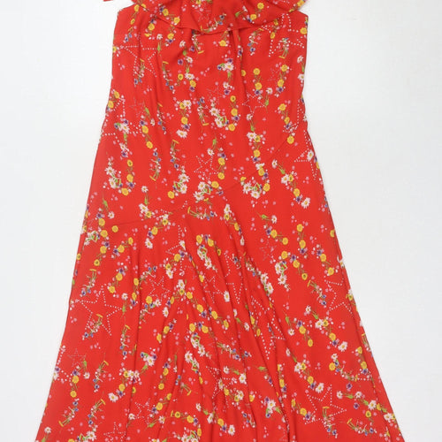Studio by Preen Women's Red Floral Dress, Size 10