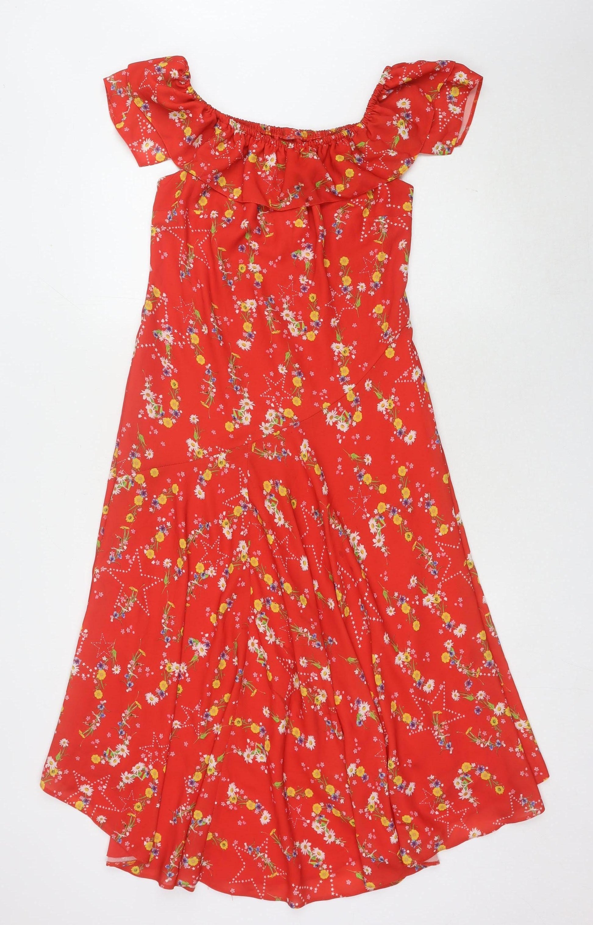 Studio by Preen Women's Red Floral Dress, Size 10 – Preworn