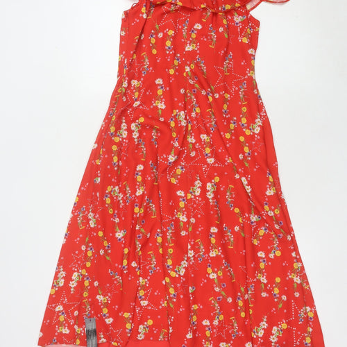 Studio by Preen Women's Red Floral Dress, Size 10