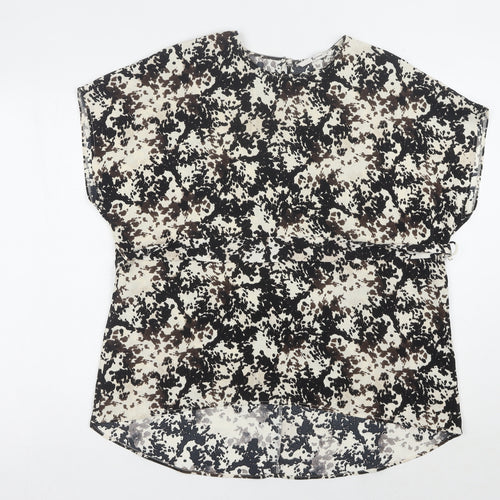 Tu Women's Multicoloured Size 10 Animal Print Top
