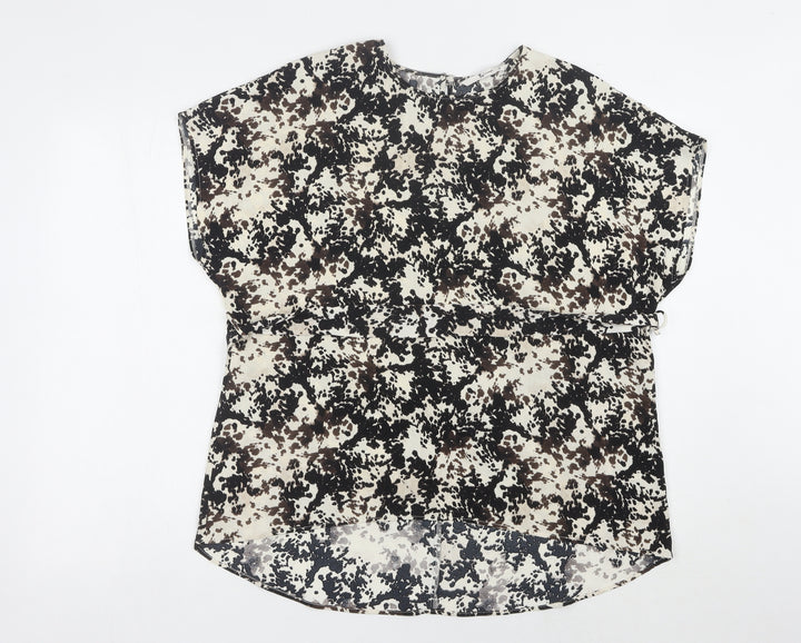 Tu Women's Multicoloured Size 10 Animal Print Top