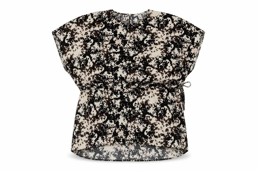 Front view of Tu Women's Multicoloured, size 10, Animal Print Top