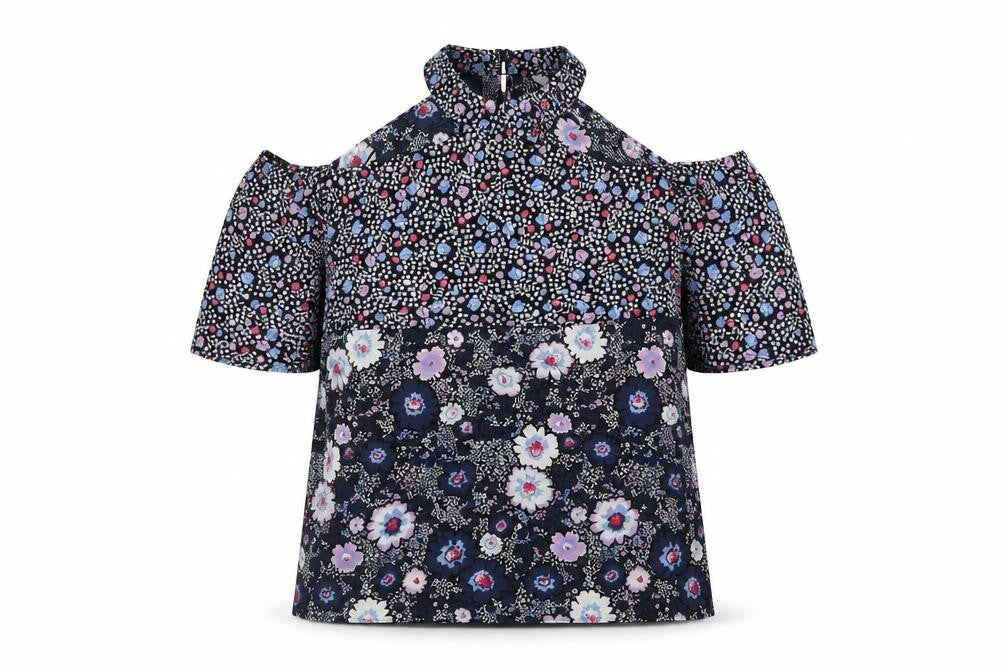 Front view of George Women's Multicoloured Floral Blouse, size 14