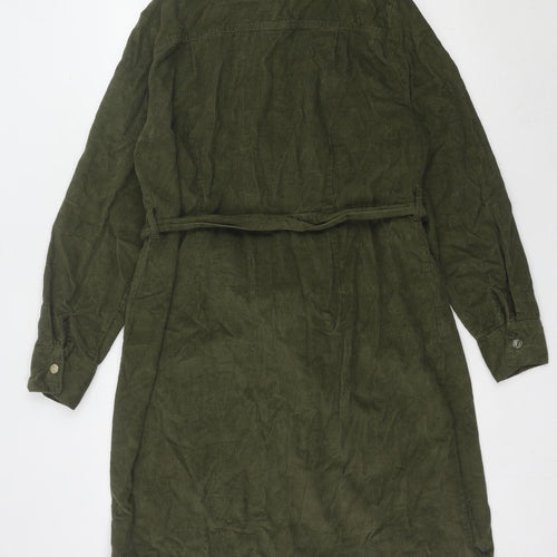 Matalan Women Green Shirt Dress Size 16