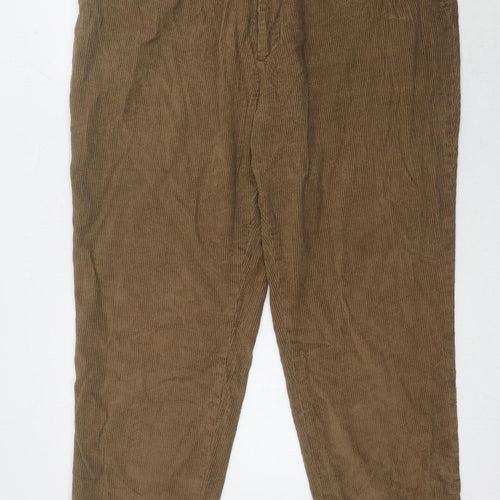 Pegasus Men's Brown Corduroy Trousers Size 46