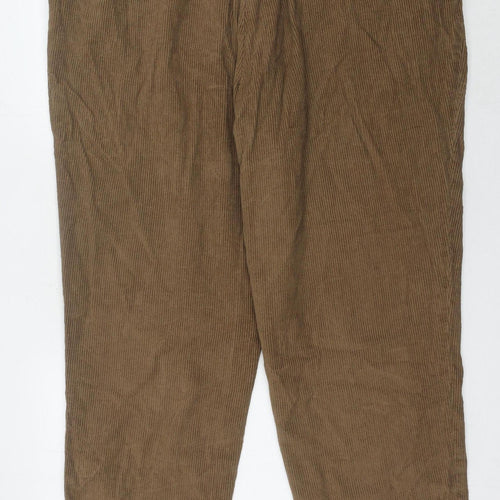 Pegasus Men's Brown Corduroy Trousers Size 46