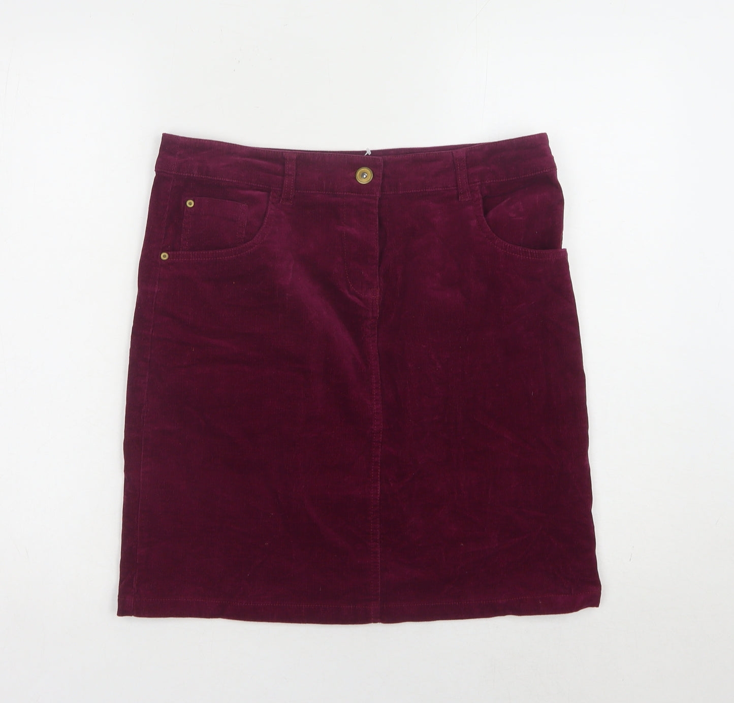 George Women's Purple Corduroy Pencil Skirt Size 10