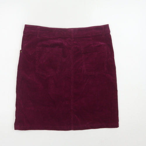George Women's Purple Corduroy Pencil Skirt Size 10