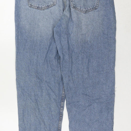Denim Co. Women's Blue Distressed Mom Jeans Size 12