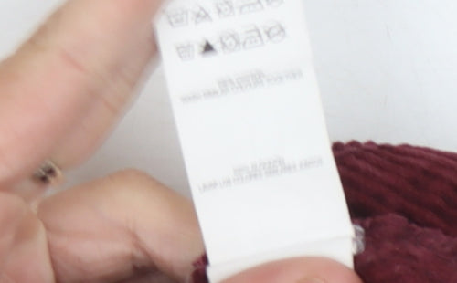 Denim Co. Women's Red Corduroy Skirt Size 14