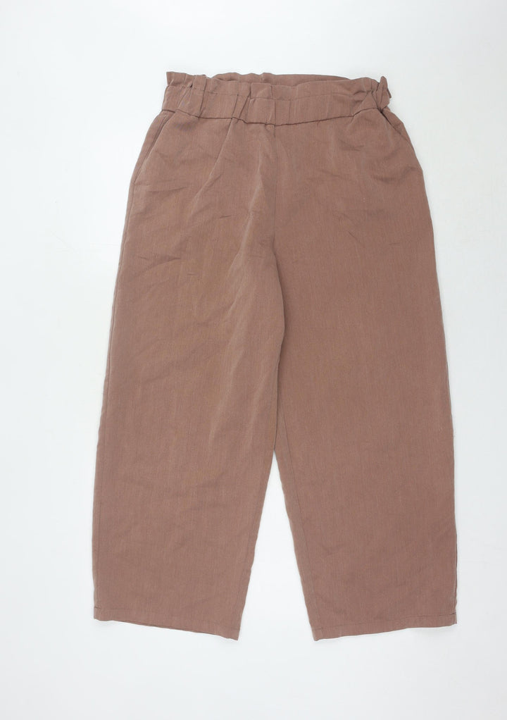 Noisy May Women's Brown Paperbag Trousers, M