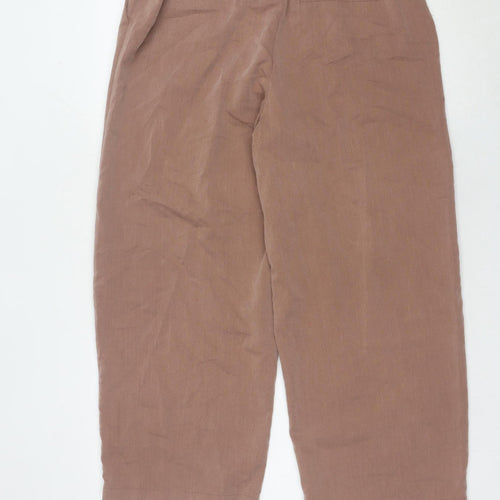 Noisy May Women's Brown Paperbag Trousers, M