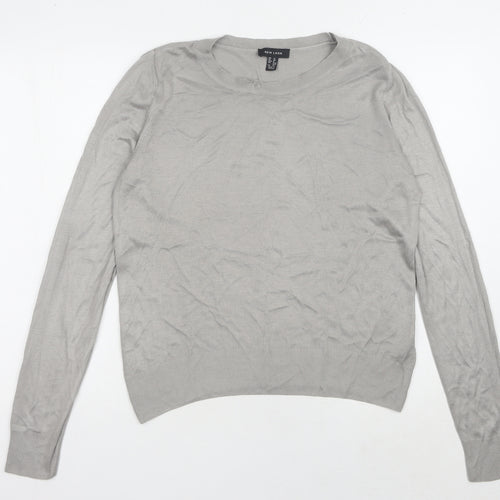 New Look Women's Grey Pullover Jumper, Size 12