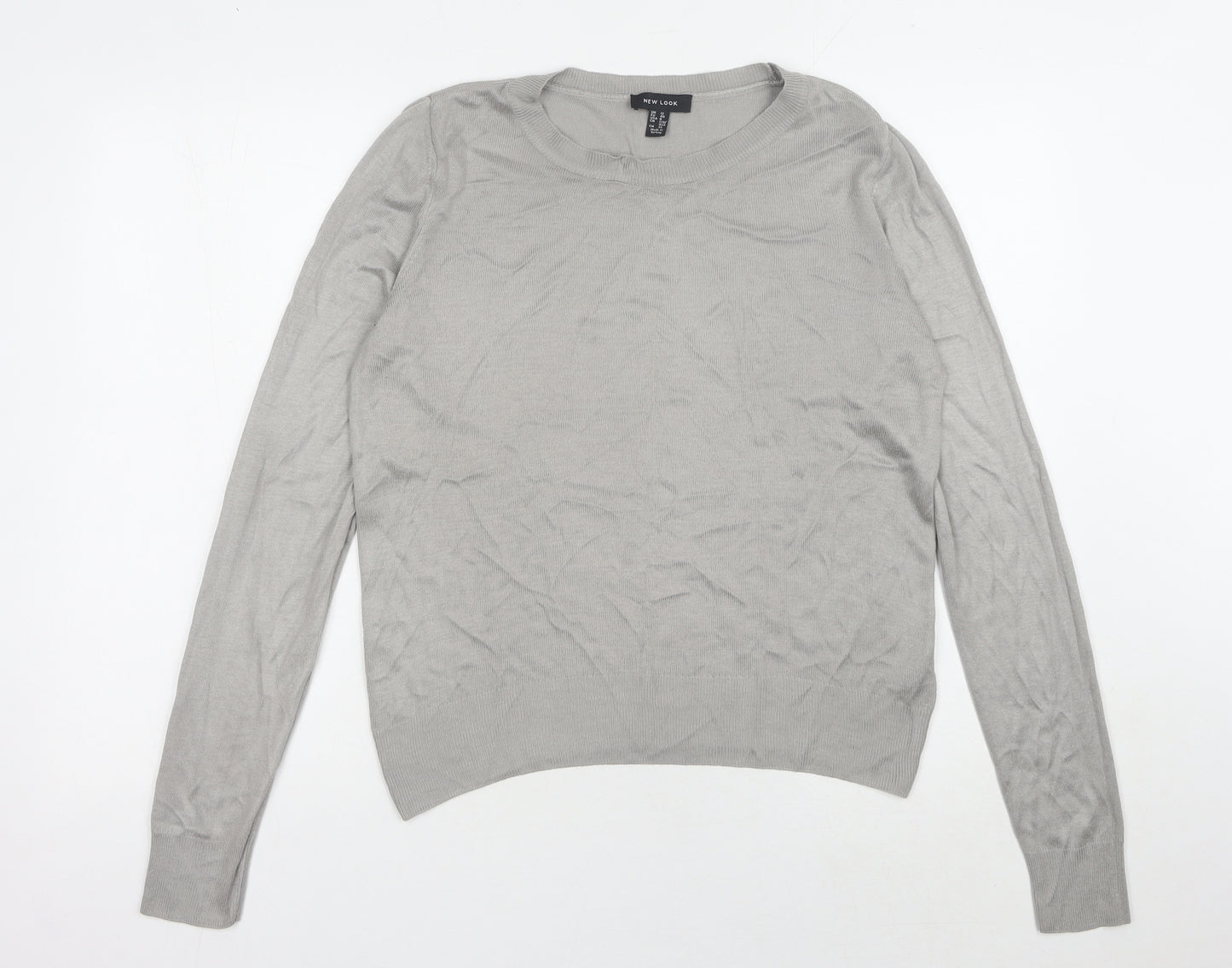 New Look Women's Grey Pullover Jumper, Size 12
