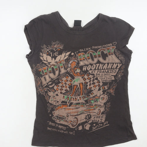 Laura Su Women's Black Rock T-Shirt - Size M
