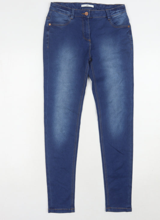 Marks and Spencer Girls Blue Skinny Jeans 12-13Y