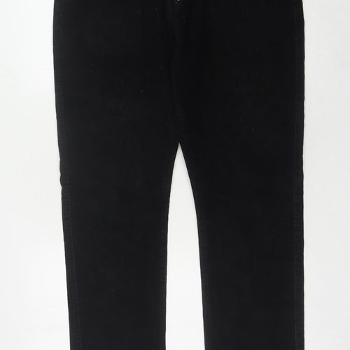 Denim Co. Men's Black Corduroy Trousers, Size 36