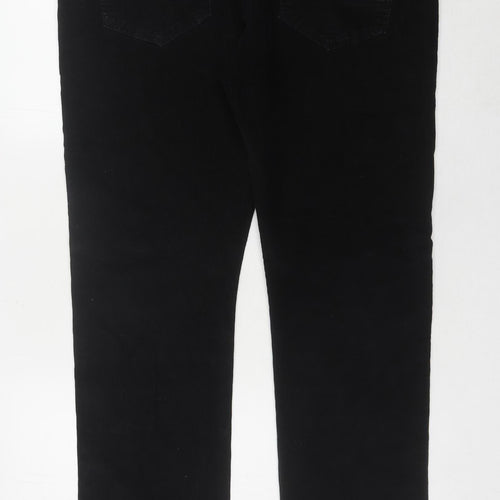 Denim Co. Men's Black Corduroy Trousers, Size 36