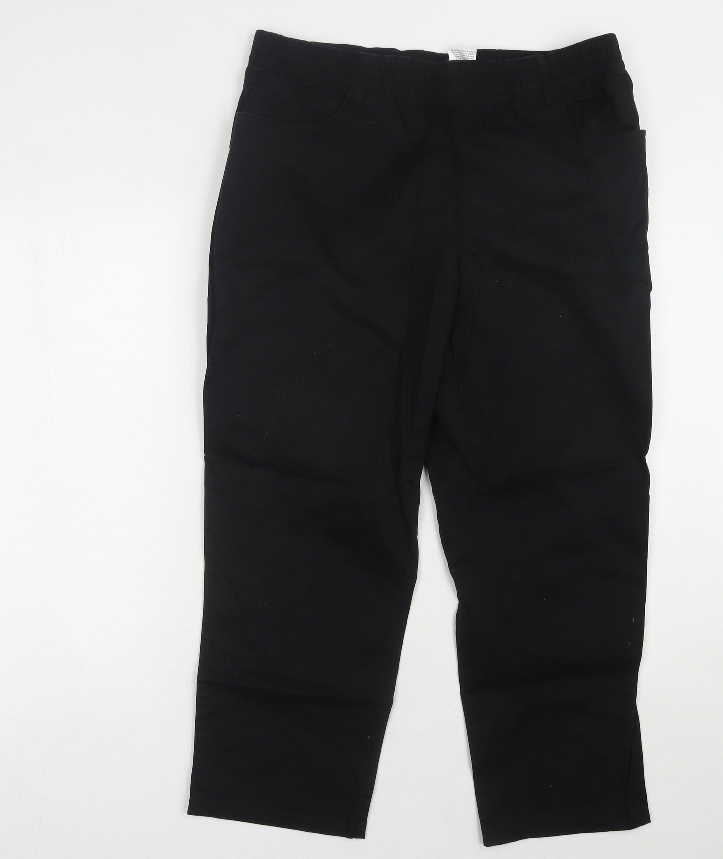 bpc bonprix Women’s Black Trousers, Size 20, Elastic Waist